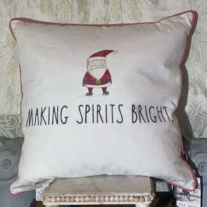 ⚡️Rae Dunn "MAKING SPIRITS BRIGHT" Pillow